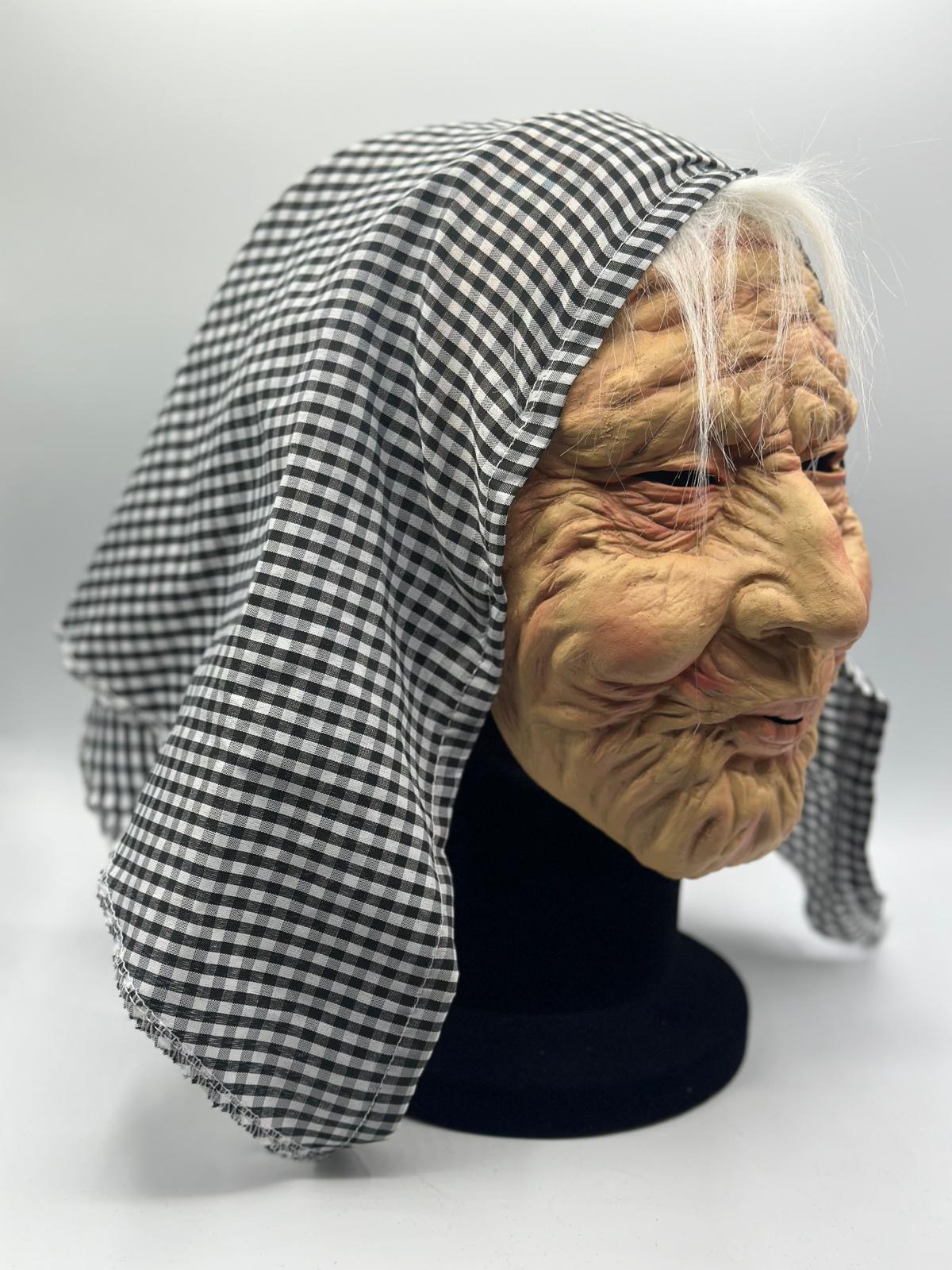 Granny mask - old woman mask - Sara mask - witch mask - Halloween mask